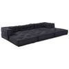 vidaXL Modulsofa 3 pcs Antracit Stof