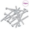vidaXL Skrue 12 pcs S&oslash;lv M6 x 100 mm St&aring;l