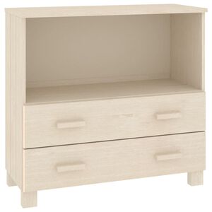 vidaXL sk&aelig;nk HAMAR 85x35x80 cm fyrretr&aelig; honningbrun