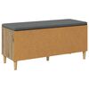 vidaXL Hallb&aelig;nk med pude med opbevaring Artisan Egetr&aelig; 60 x 38 x 46 cm