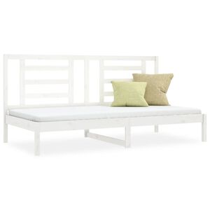 vidaXL daybed uden madras 80x200 cm massivt fyrretr&aelig; hvid