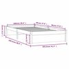 vidaXL sengeramme 100x200 cm massivt træ
