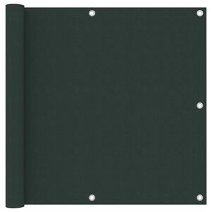 vidaXL altanafsk&aelig;rmning 90x600 cm oxfordstof m&oslash;rkegr&oslash;n