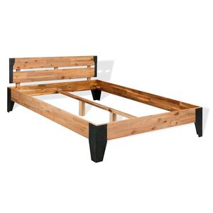 vidaXL sengeramme 152x203 cm massivt akacietr&aelig;