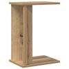 vidaXL Endebord Artisan Egetr&aelig; 35 x 25 x 50 cm Konstrueret tr&aelig;