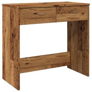 vidaXL skrivebord 80x40x75 cm konstrueret tr&aelig; antikt tr&aelig;