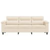 vidaXL 3-personers sofa 180 cm mikrofiberstof beige