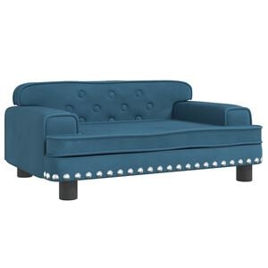 vidaXL hundeseng 70x45x30 cm velour bl&aring;
