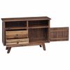vidaXL Sideboard Naturfarvet 100 x 30 x 68 cm Massiv Teaktr&aelig;