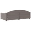 vidaXL daybed 100x200 cm stof gr&aring;brun