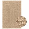 vidaXL gulvt&aelig;ppe ZIZUR 120x170 cm jute-look indend&oslash;rs og udend&oslash;rs