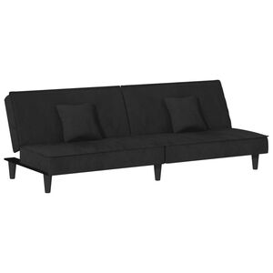 vidaXL sovesofa velour sort