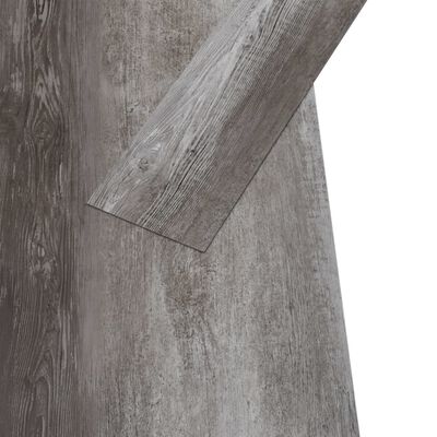 vidaXL selvklæbende gulvbrædder 5,02 m² 2 mm PVC stribet træ