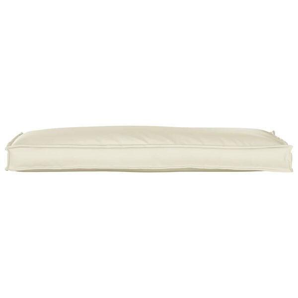 vidaXL Pude Creme 110 x 40 x 8 cm Oxford stof