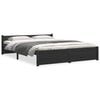 vidaXL sengeramme 150x200 cm King Size massivt tr&aelig; sort