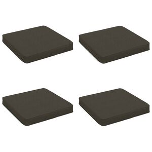 vidaXL 4-Stykke S&aelig;depuder VUGHT 4 pcs 100% polyester Antracit