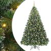 vidaXL Kunstigt juletr&aelig; med 300 LED'er Gr&oslash;n 240 cm PE og PVC