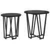 vidaXL Sidebordss&aelig;t 2 stk. Sort eg 50 x 50 x 50,5 cm