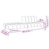 vidaXL 2-personers sovesofa fl&oslash;jl vinr&oslash;d