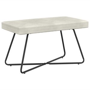 vidaXL b&aelig;nk Cremefarvet 80 x 40 x 45 cm Fl&oslash;jl