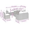 vidaXL sofas&aelig;t til haven 9 dele med hynder polyrattan beige