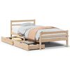 vidaXL sengeramme uden madras 90x200 cm massivt fyrretr&aelig;