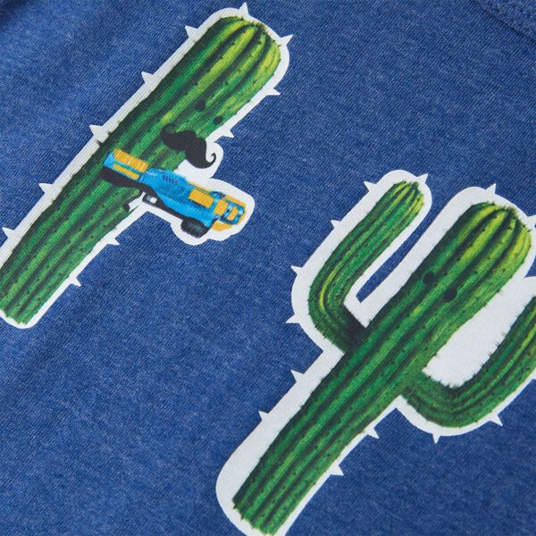 Tanktop til b&oslash;rn str. 140 bl&aring;meleret