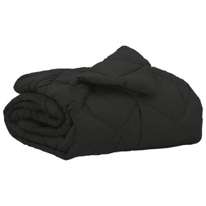 vidaXL Sommer dyne Sort 200 x 135 cm Mikrofiber