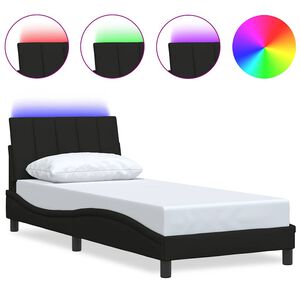 vidaXL sengeramme uden madras Hanko 80x200 cm stof sort