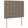 vidaXL Sengeramme uden madras Taupe 120x200 cm Stof