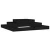 vidaXL plantekasse 110x110x27 cm massivt fyrretr&aelig; sort