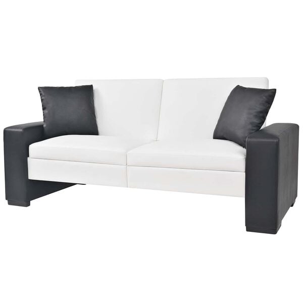 vidaXL Sofa Hvid Stof