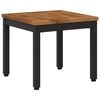 vidaXL Sofabord Naturfarvet og sort 40 x 40,5 x 36 cm