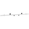 vidaXL Skyded&oslash;rsbeslag 152,4 cm St&aring;l Hvid