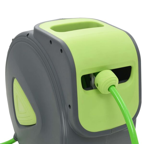 vidaXL tromle til vandslange tilbagetrækkelig vægmonteret 30 + 2 m