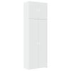 vidaXL skab 80x42,5x249 cm konstrueret tr&aelig; hvid