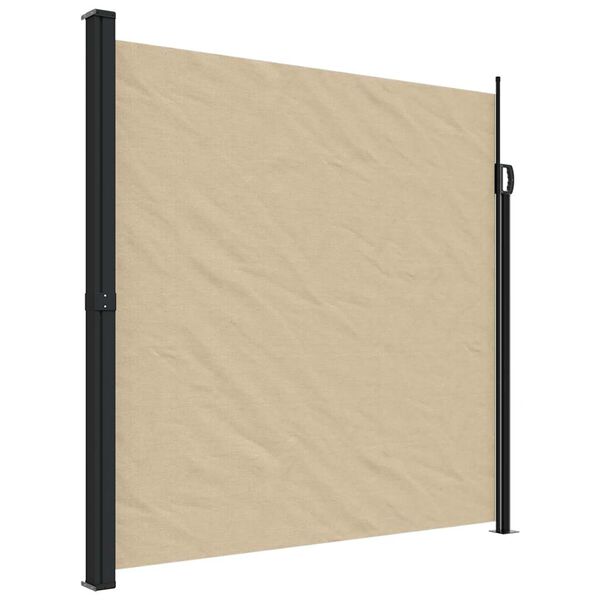 vidaXL sammenrullelig sidemarkise 200x600 cm beige