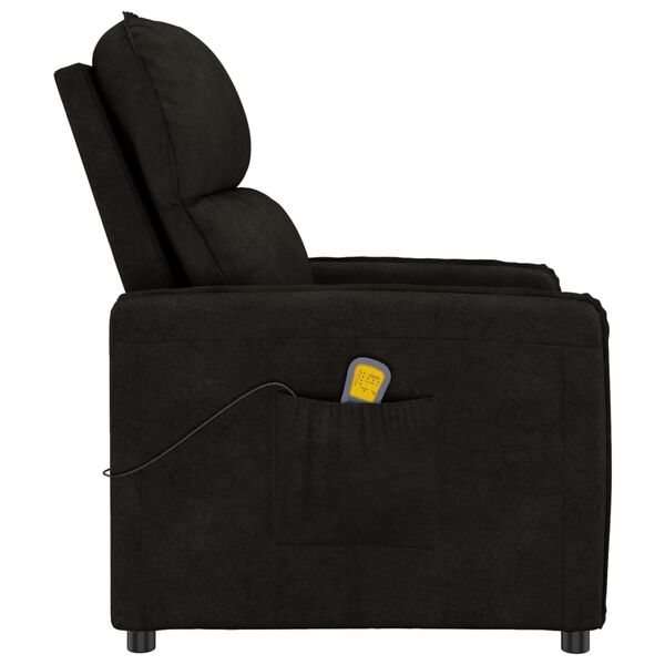 vidaXL massagestol mikrofiberstof sort