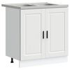 vidaXL Vaskeskabsbase Porto 2 stk. Hvid 80 x 46 x 81,5 cm