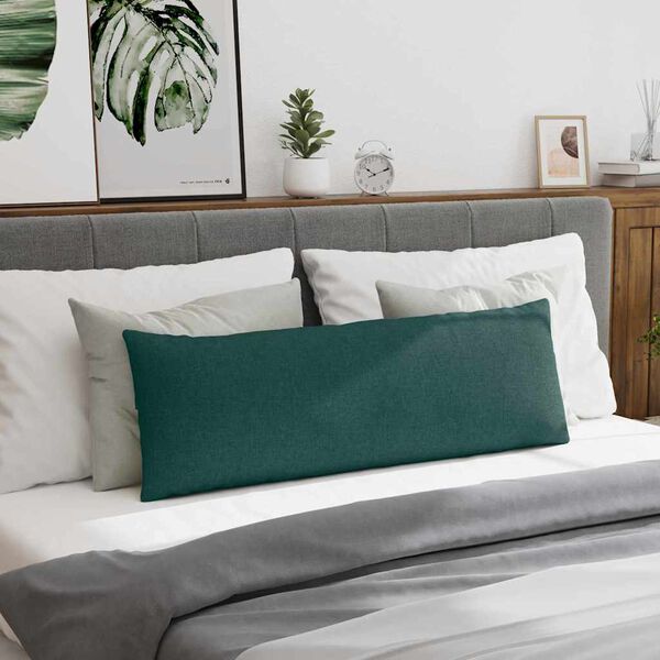 vidaXL Sofapuder 2 pcs M&oslash;rkegr&oslash;n 120 x 40 cm Stof