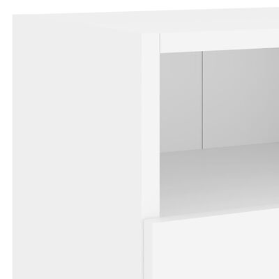 vidaXL tv-møbel til væg 4 dele konstrueret træ hvid