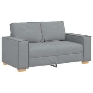 vidaXL 2-personers sofa lysegr&aring; 160x78x84 cm stof