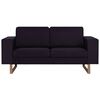 vidaXL 2-personers sofa i stof sort