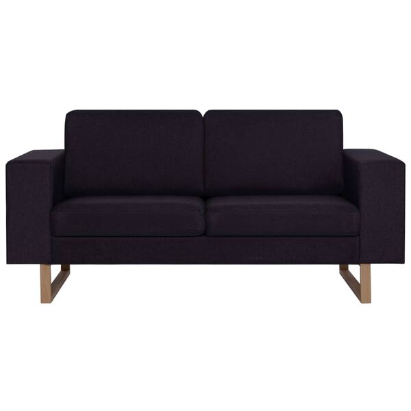 vidaXL 2-personers sofa i stof sort