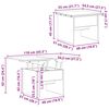 vidaXL Sofabord R&oslash;get eg 55 x 54,5 x 45 cm Konstrueret tr&aelig;