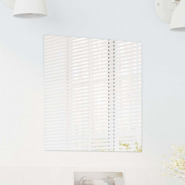 vidaXL V&aelig;gspejl Firkantet 40 x 40 cm h&aelig;rdet glas