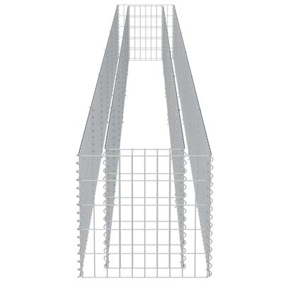 vidaXL gabion-højbed 540x50x50 cm galvaniseret stål
