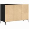 vidaXL Sideboard Sort eg 103,5 x 35 x 70 cm Konstrueret tr&aelig;