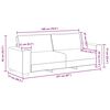 vidaXL 3-personers sofa 220x77x82 cm stof cremefarvet