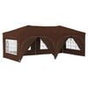 vidaXL Pop-up Festtelt 575 x 288 x 245 cm Brun Oxford stof